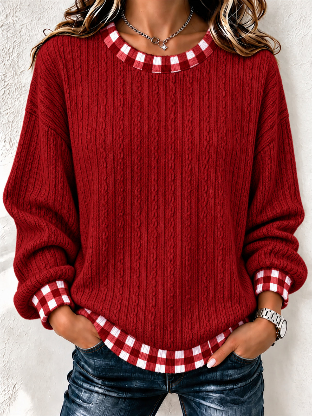 Printing Loose Crew Neck Regular Fit Sweatshirt