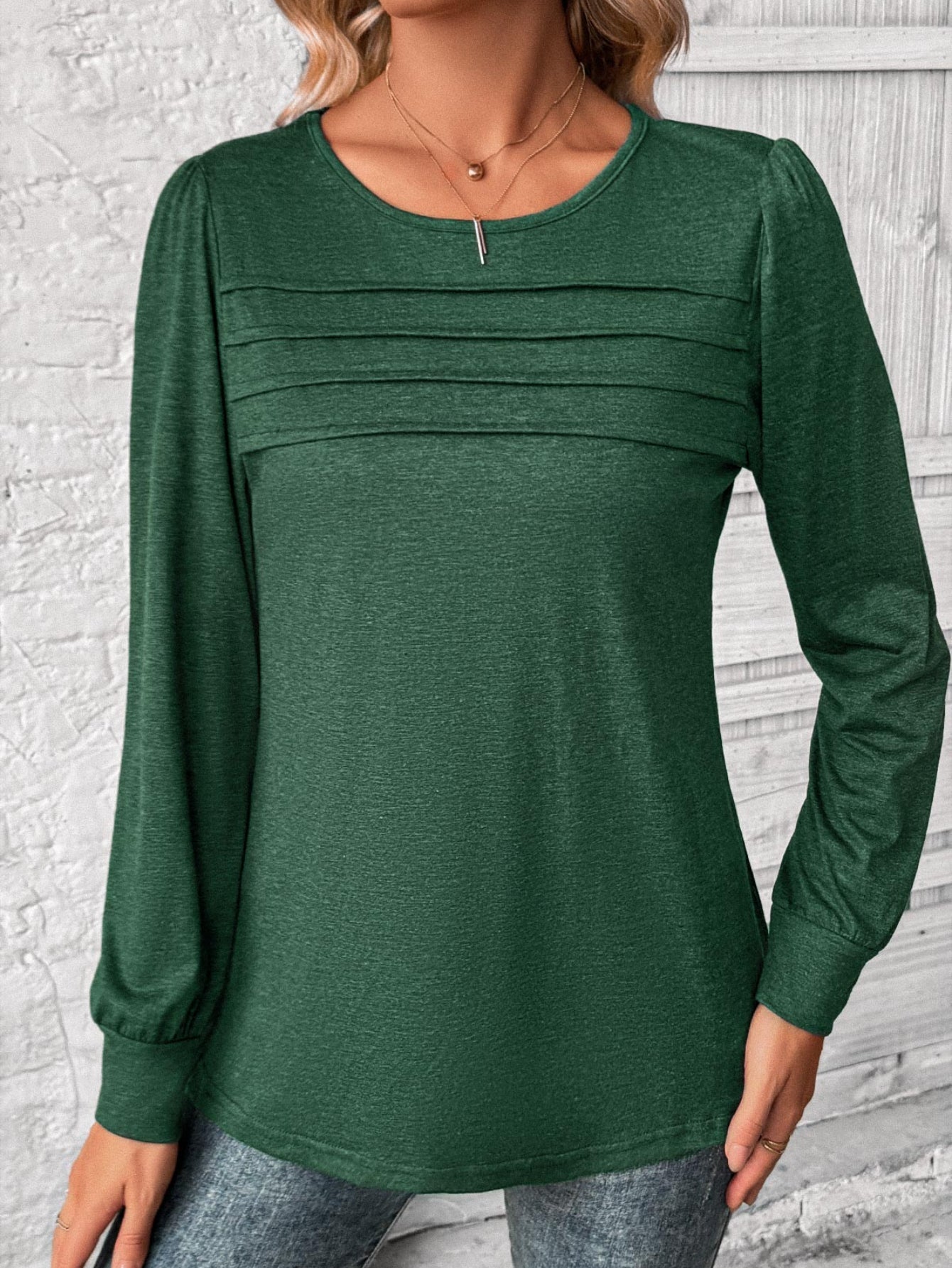 Essential Long Sleeve Crew Neck T-Shirt - Soft, Breathable, and Comfortable