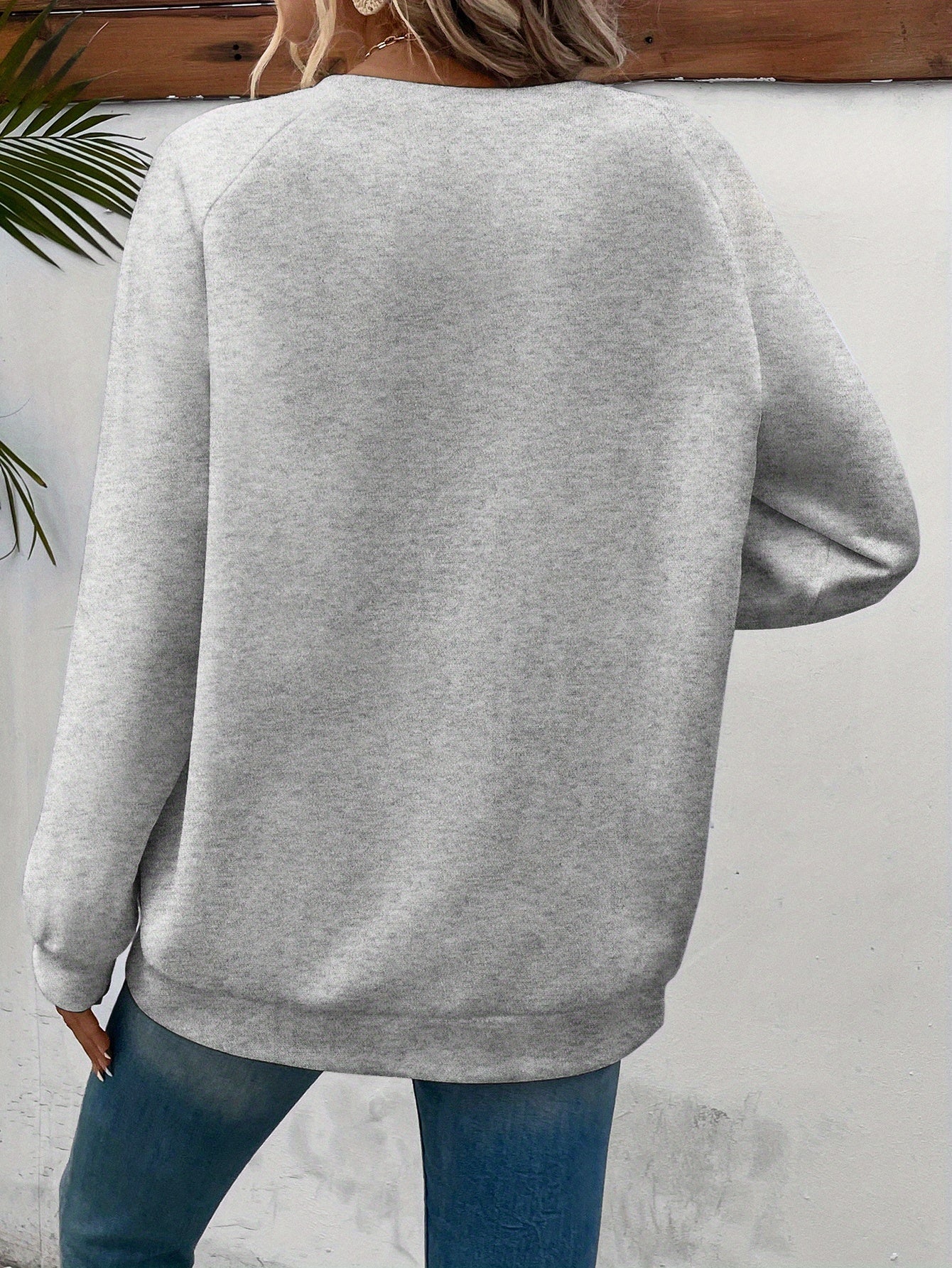 Letter Print Pullover Sweatshirt, Casual Long Sleeve Crew Neck Sweatshirt