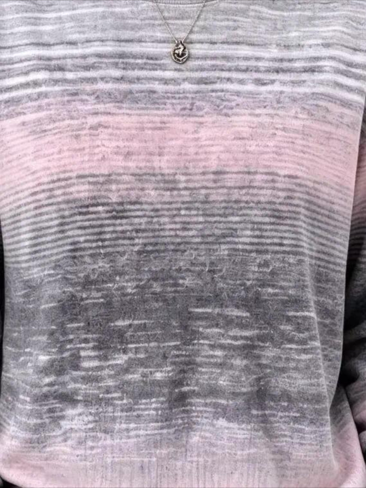 Regular Fit Crew Neck Abstract Casual Sweatshirt