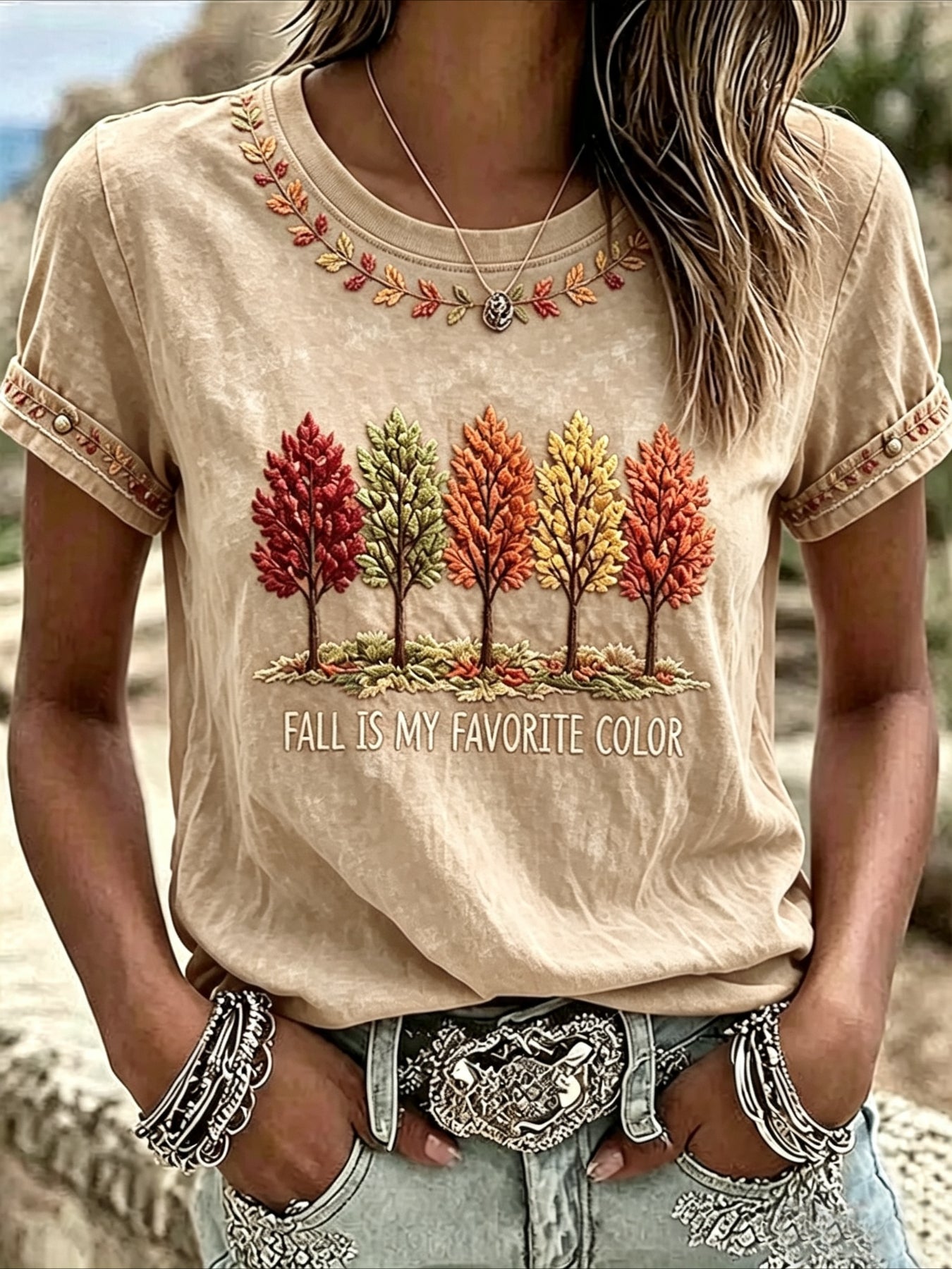 Floral Print Short Sleeve Crew Neck Top