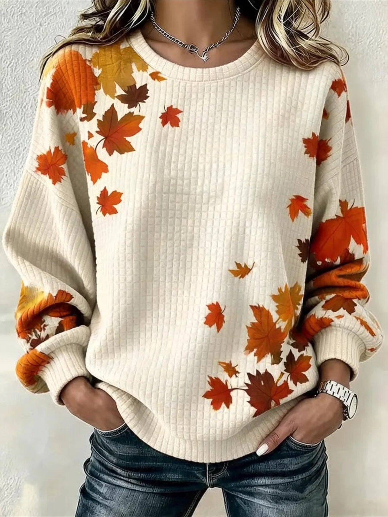 'TIS THE SEASON Casual Crew Neck Halloween Regular Fit Sweatshirt