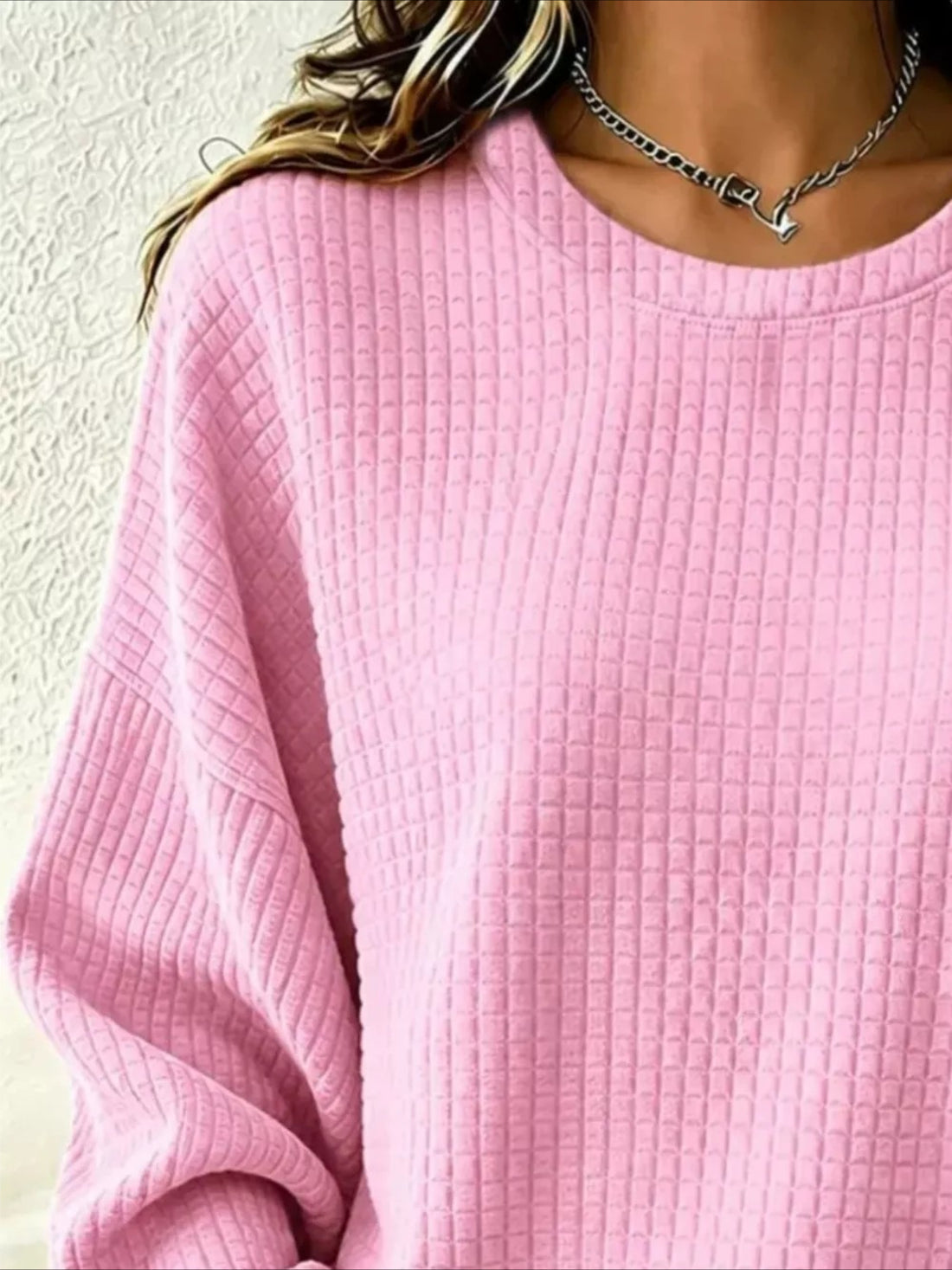 Solid Color Casual Crew Neck Regular Fit Sweatshirt
