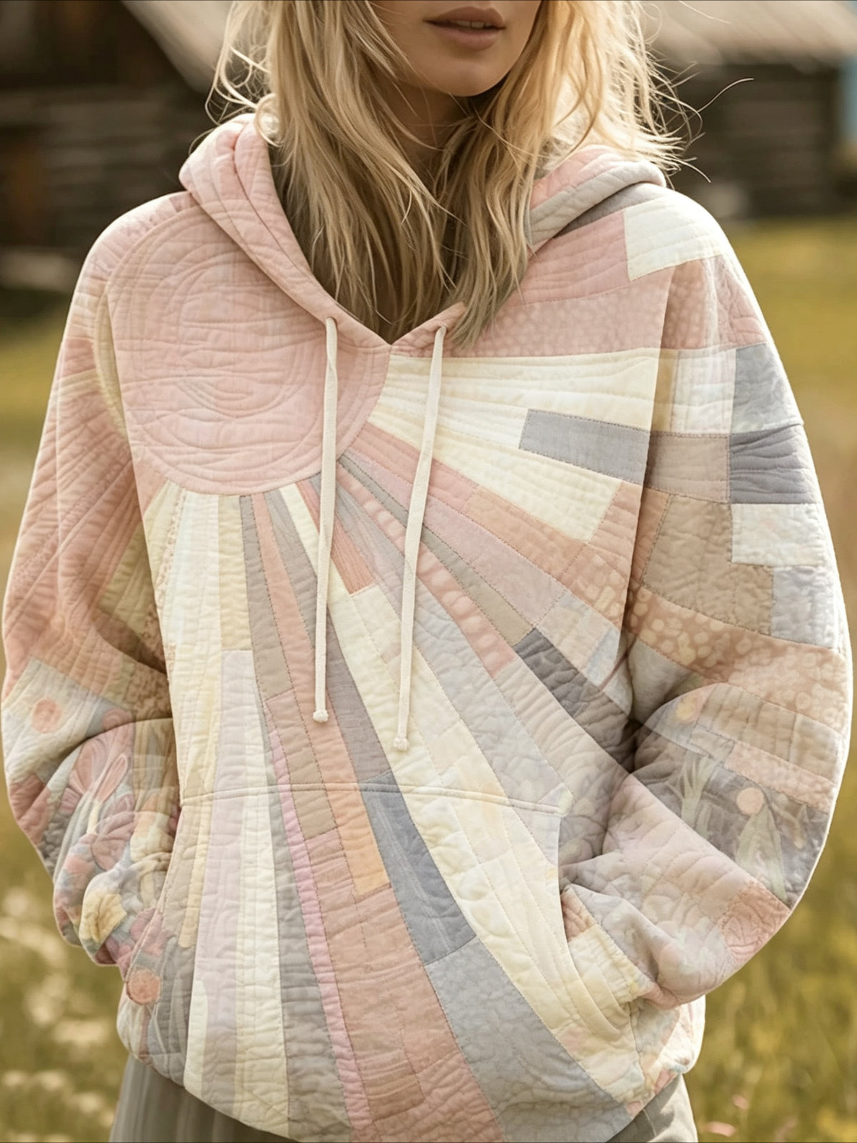 Floral Long Sleeve Vintage Spring/Fall Hoodie
