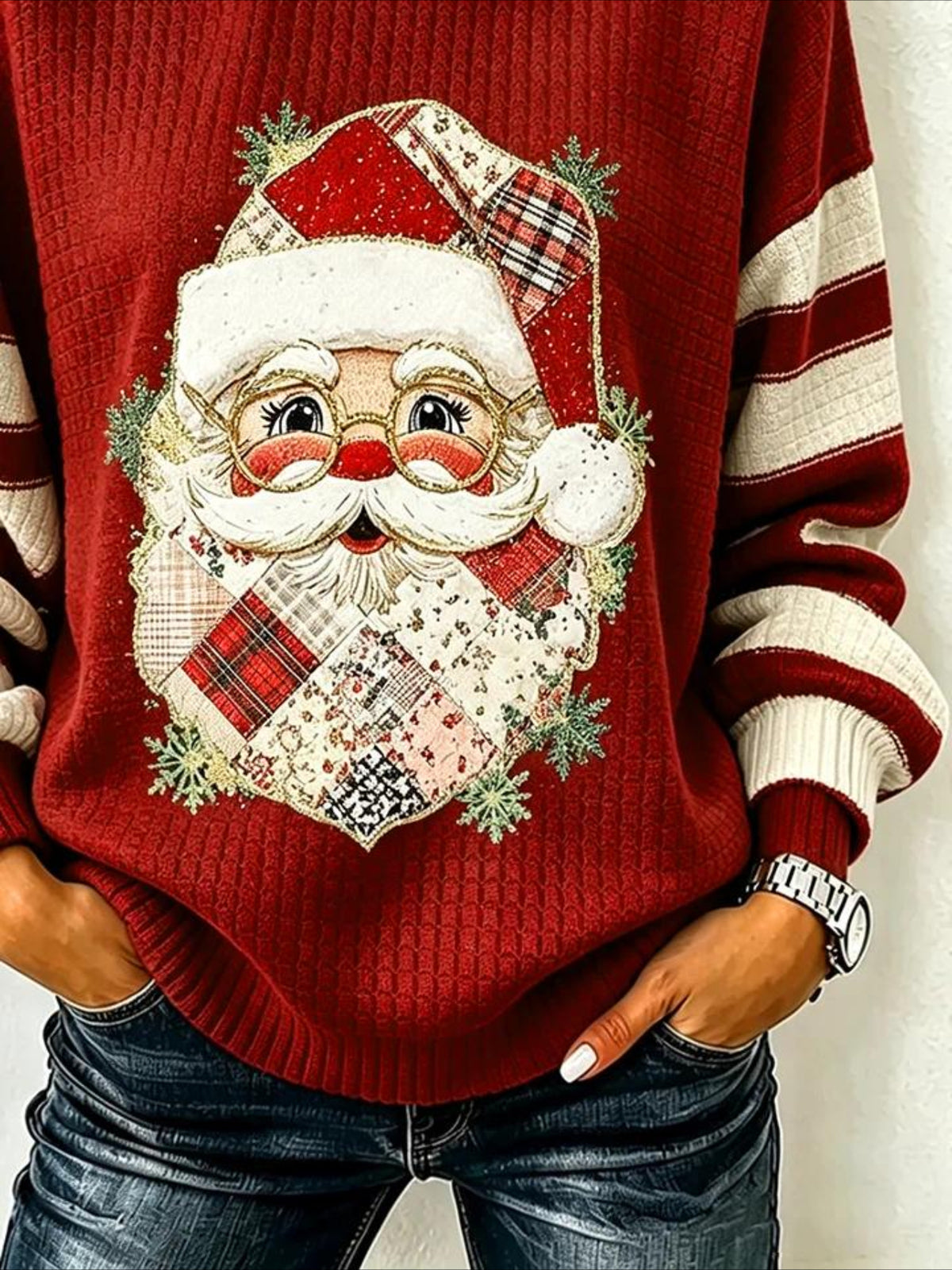 Christmas Casual Crew Neck Regular Fit Sweatshirt