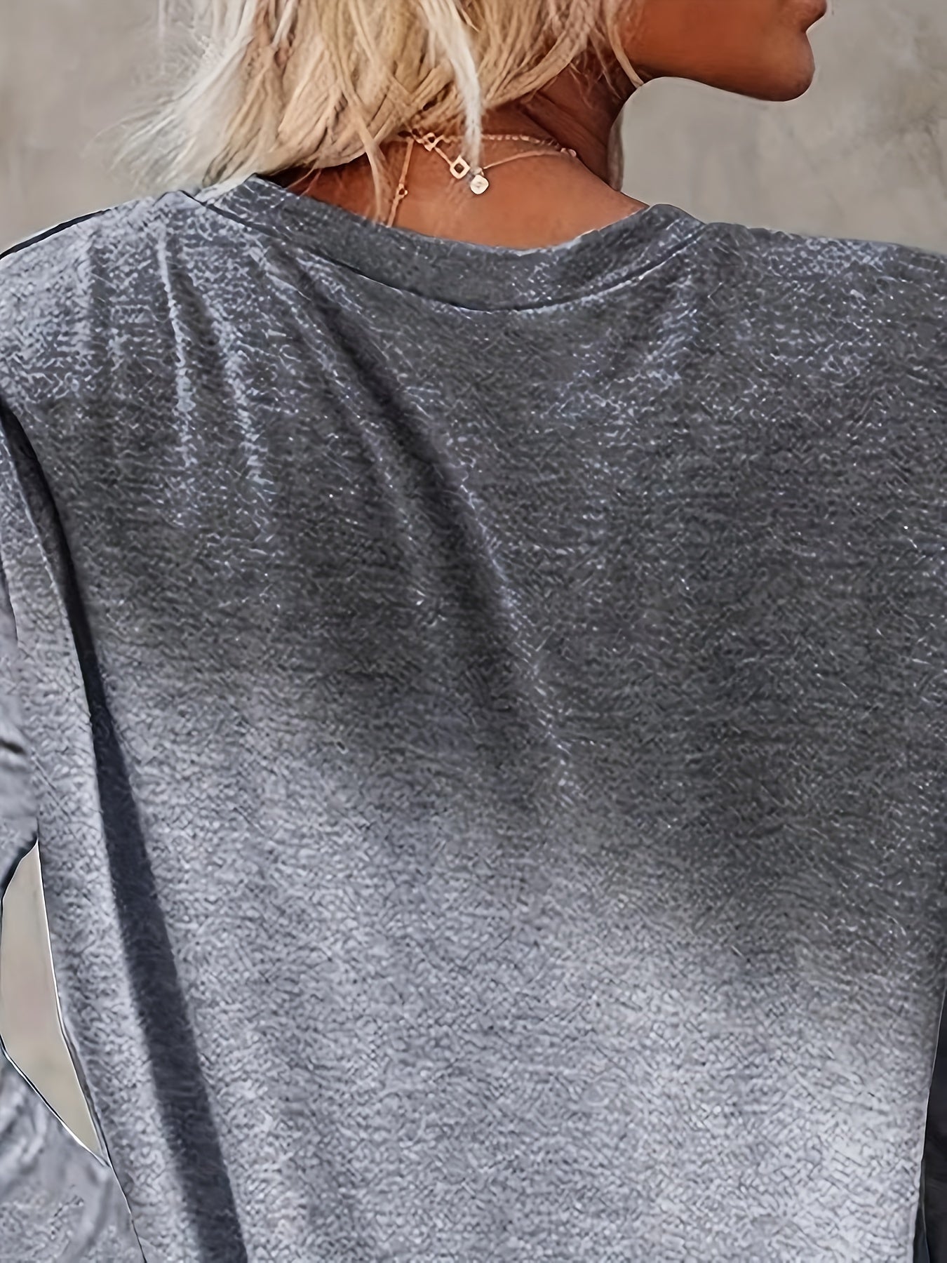 Color Block Pocket T-Shirt, Casual Crew Neck Long Sleeve T-Shirt