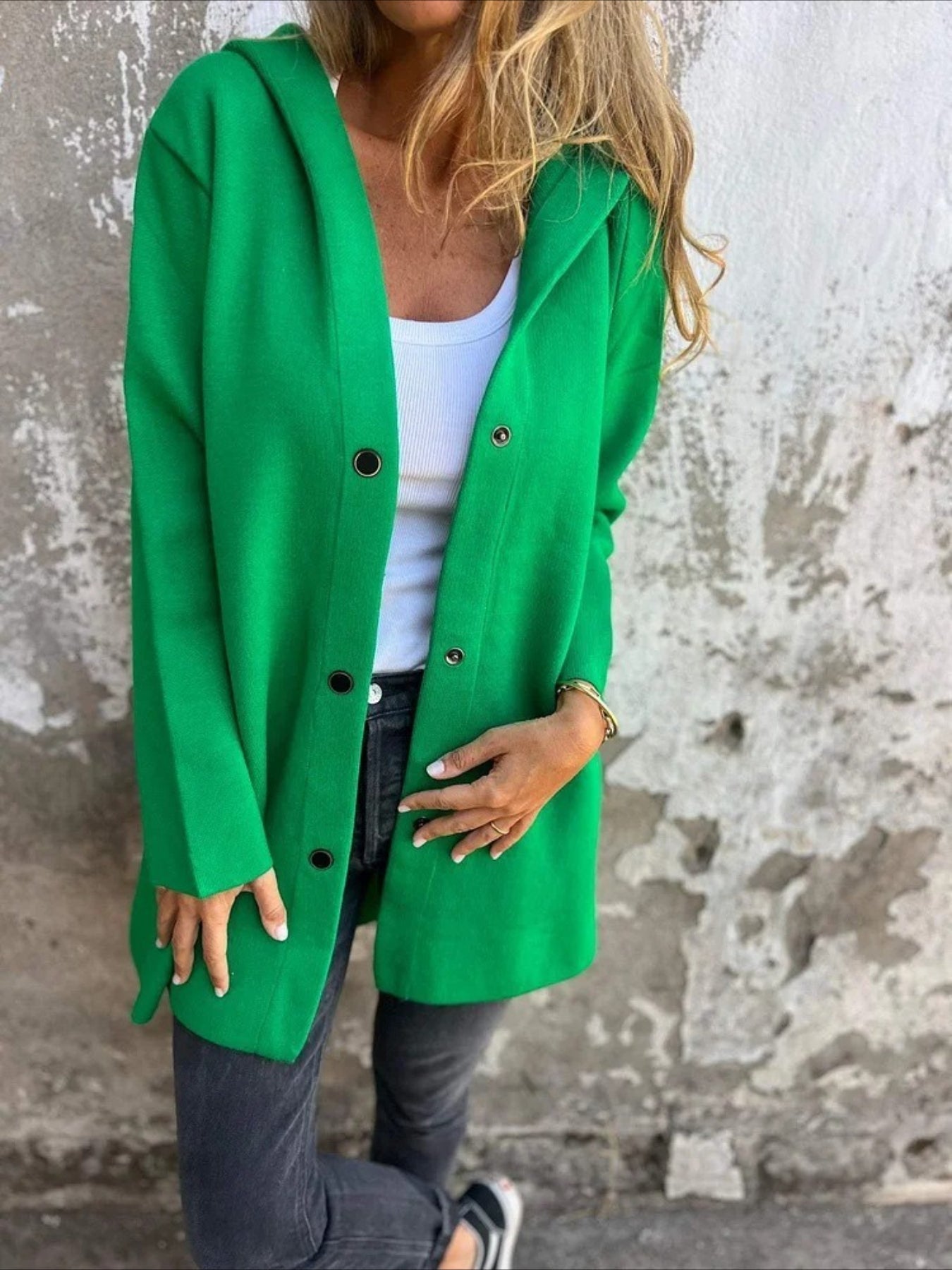 Plain Regular Loose Jacket