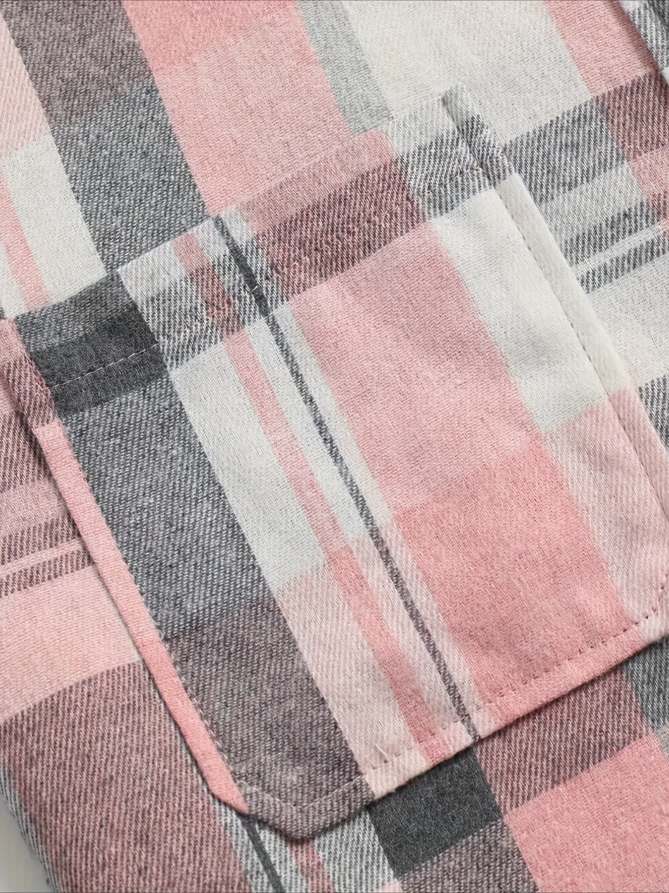 Plaid Print Simple Shirt, Casual Button Front Long Sleeve Shirt