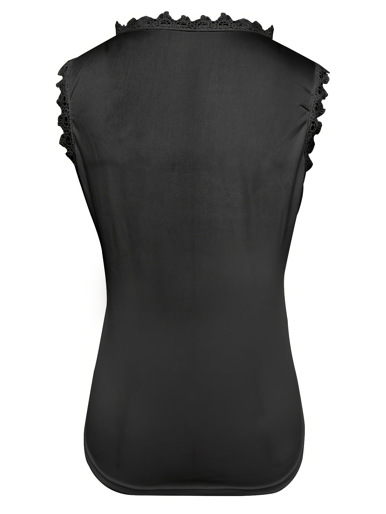 Sleeveless Lace Floral Square Neck Tank Top