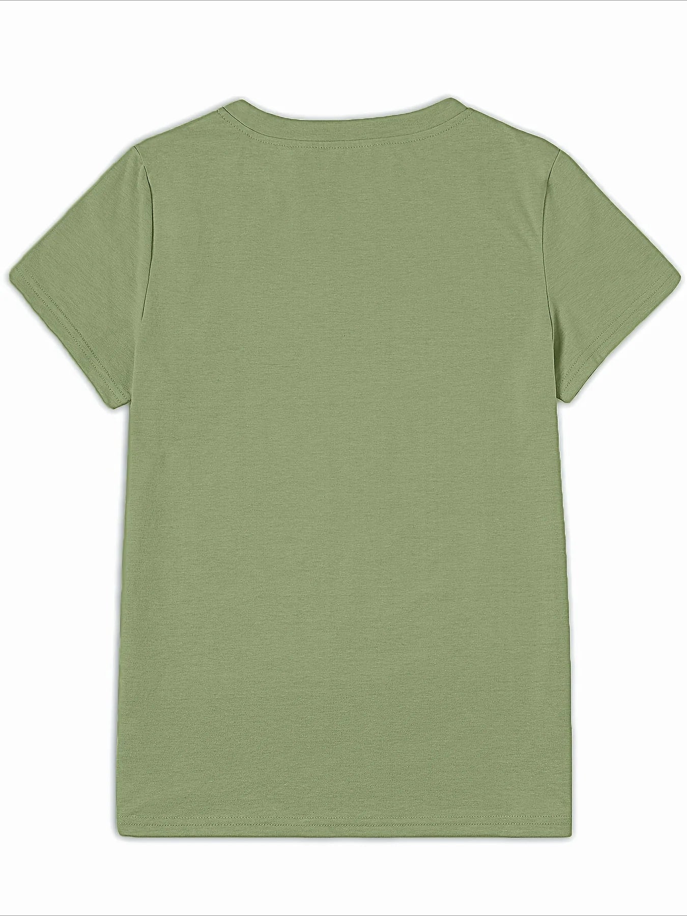 Daisy Flower Print Crew Neck Short Sleeve T-Shirt