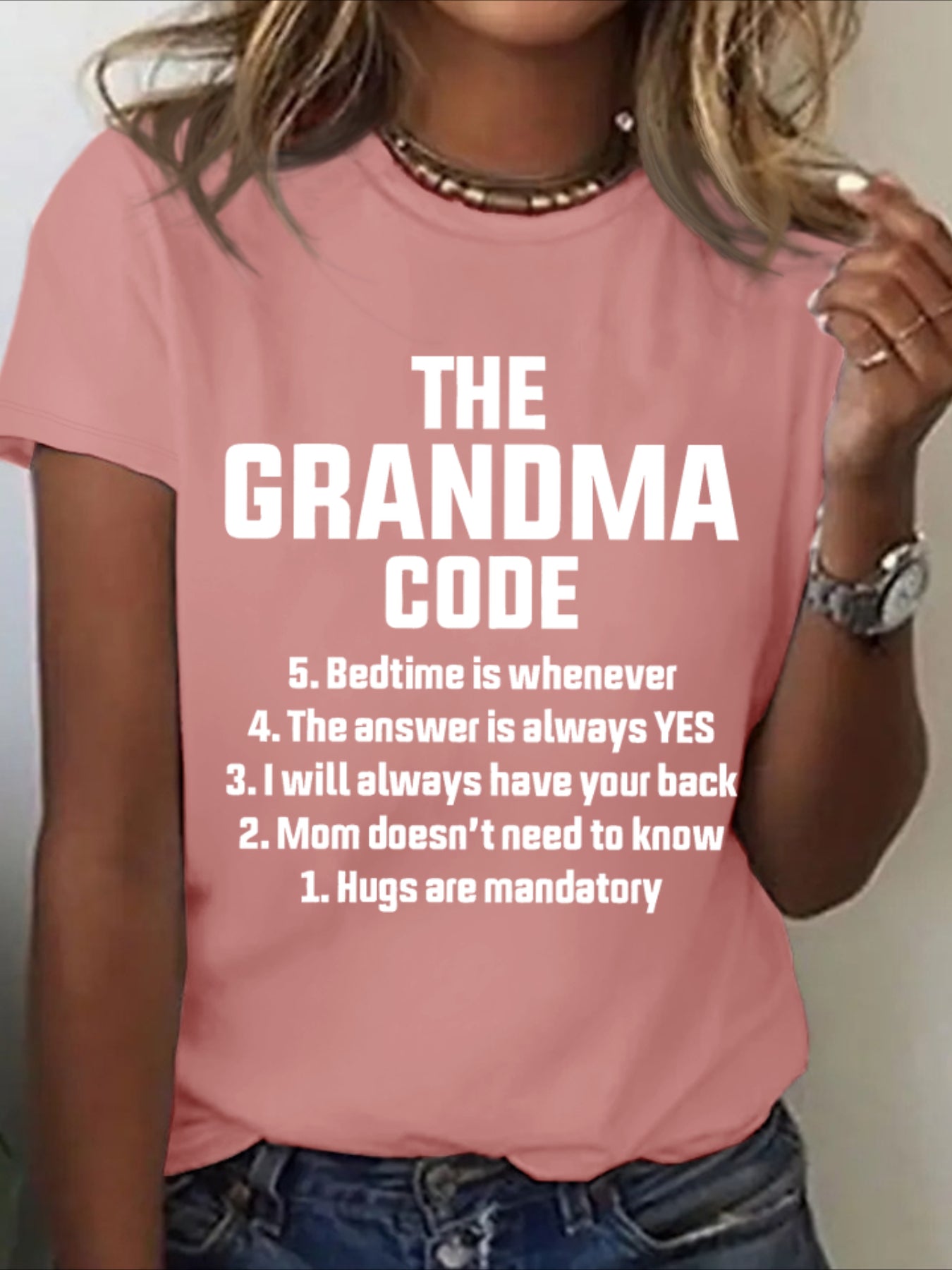 The Grandma Code Funny Casual T-shirt