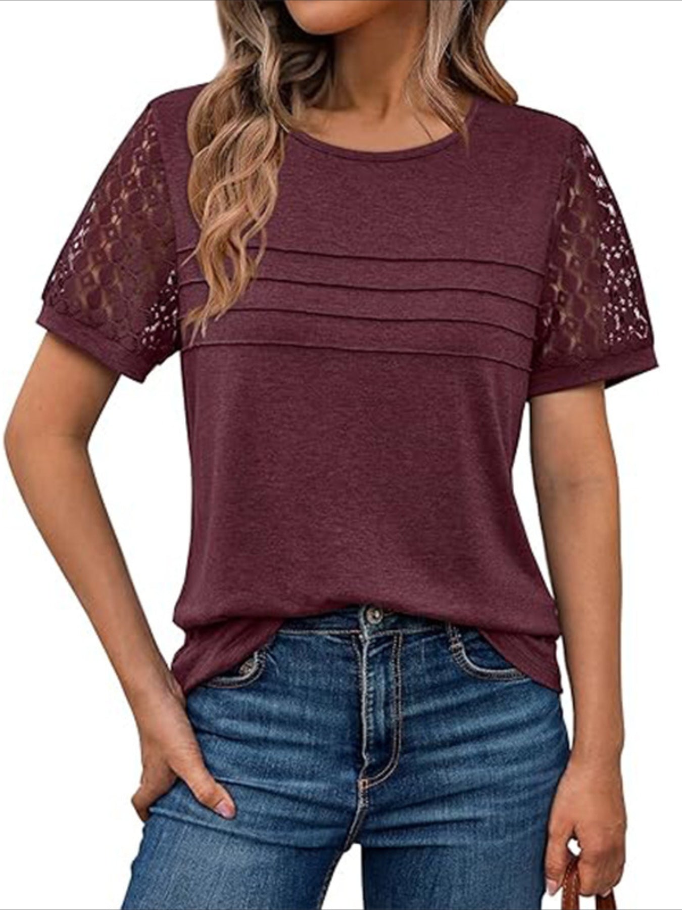 Skeleton Short Sleeve Shirts Lace Tops